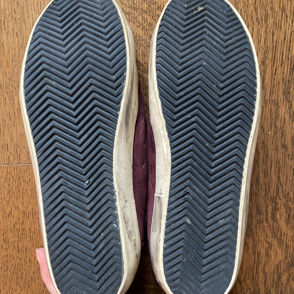 GOLDEN GOOSE Authentic Maroon Super Star Classic Low Top Sneaker. Size 39 (9 US) - Picture 4 of 8